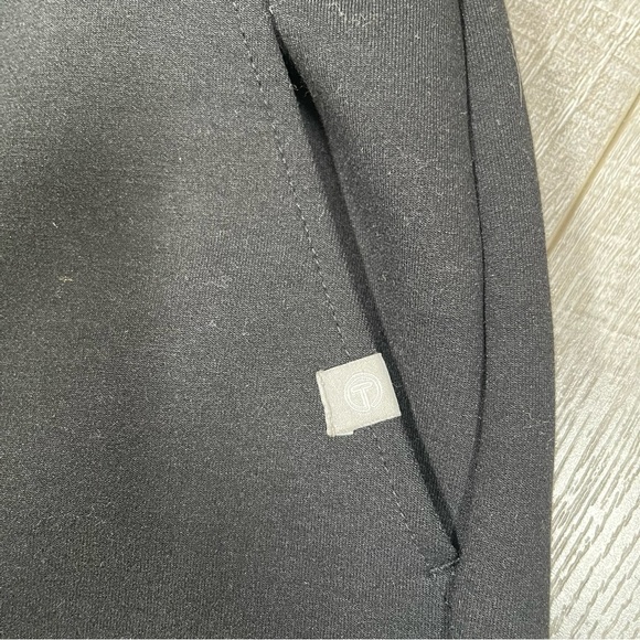 T by Talbots AIRKNIT STRETCH WIDE LEG PANTS Size XL Black - Picture 4 of 9